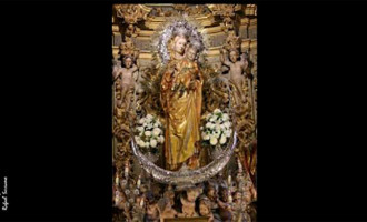 Acto con motivo de la Restauración de la Virgen del Rosario de Écija por la restauradora María del Valle Rodríguez