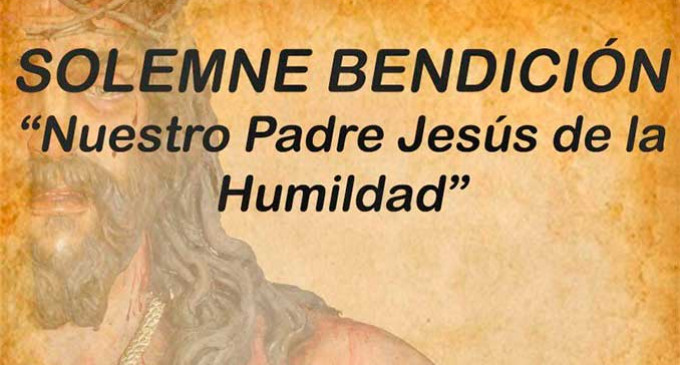 Bendición de la Imagen de Nuestro Padre Jesús de la Humildad, obra del escultor de Écija, Jesús Richarte