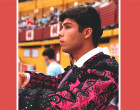 El novillero de Écija Esteban Molina torea en la Plaza de Toros de Andújar el Día de la Hispanidad