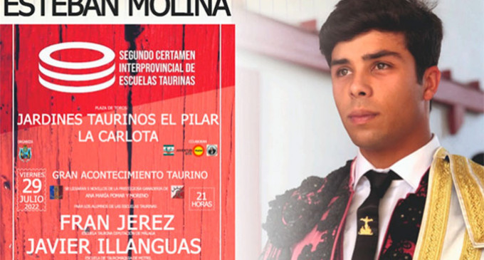 El novillero de Écija Esteban Molina participará en el II Certamen Interprovincial de Escuelas Taurinas