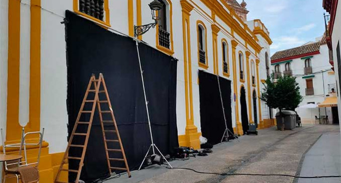 Grabación de escenas de una película del Director Alejandro Marín, en el Casino de Artesanos de Écija